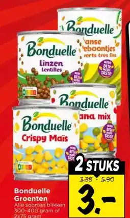 Vomar Voordeelmarkt Bonduelle Groenten aanbieding