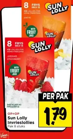 Vomar Voordeelmarkt Sun Lolly Invrieslollies aanbieding