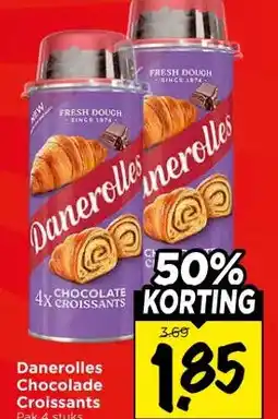 Vomar Voordeelmarkt Danerolles Chocolade Croissants aanbieding