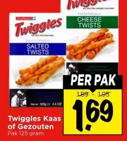 Vomar Voordeelmarkt Twiggles Kaas of Gezouten aanbieding