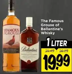Vomar Voordeelmarkt The Famous Grouse of Ballantine's Whisky aanbieding