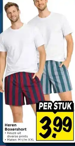 Vomar Voordeelmarkt Heren Boxershort aanbieding