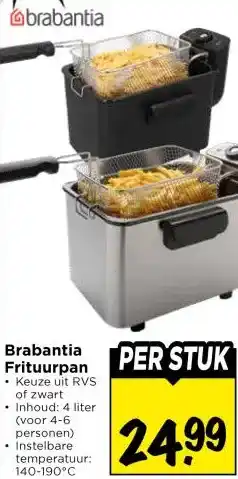 Vomar Voordeelmarkt Brabantia Frituurpan aanbieding