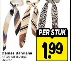 Vomar Voordeelmarkt Dames Bandana aanbieding