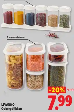 Lidl Livarno Opbergblikken aanbieding