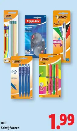 Lidl Bic Schrijfwaren aanbieding