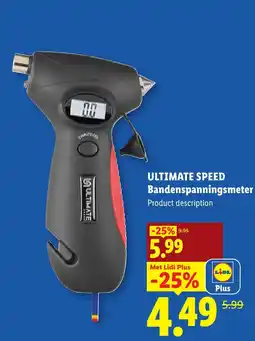 Lidl Ultimate Speed Bandenspanningsmeter aanbieding