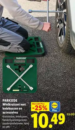 Lidl Parkside Wielkruisset met kniekussen en accessoires aanbieding