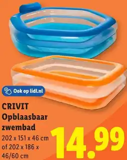 Lidl Crivit Opblaasbaar zwembad aanbieding