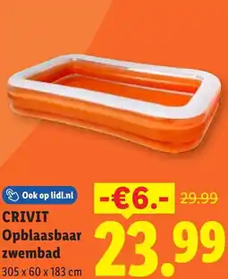 Lidl Crivit Opblaasbaar zwembad aanbieding