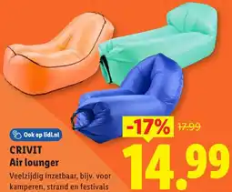 Lidl Crivit Air lounger aanbieding