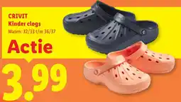 Lidl Crivit Kinder clogs aanbieding