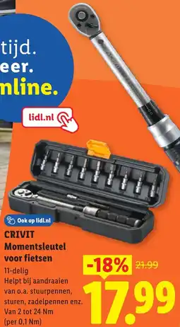 Lidl Crivit Momentsleutel voor fietsen aanbieding