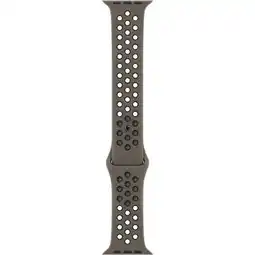 Bol.com Apple Watch sportbandje - Nike - Voor Apple Watch 3/4/5/6/7/8/SE 38/40/41mm - Olive Grey/Zwart aanbieding