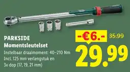Lidl Parkside Momentsleutelset aanbieding