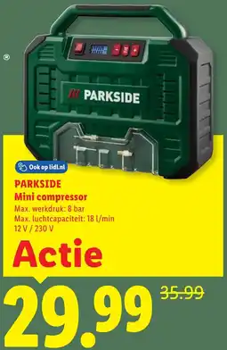Lidl Parkside Mini compressor aanbieding