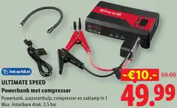 Lidl Ultimate Speed Powerbank met compressor aanbieding