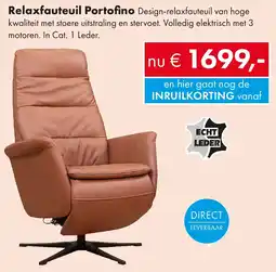 Woonsquare Relaxfauteuil Portofino aanbieding