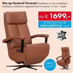 Woonsquare Sta-op-fauteuil Venezia aanbieding