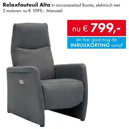Woonsquare Relaxfauteuil Alta aanbieding
