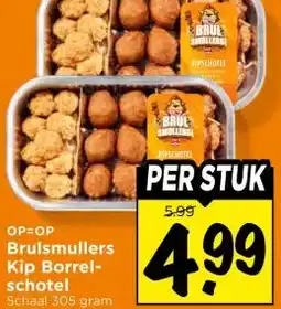 Vomar Voordeelmarkt Brulsmullers Kip Borrel- schotel aanbieding