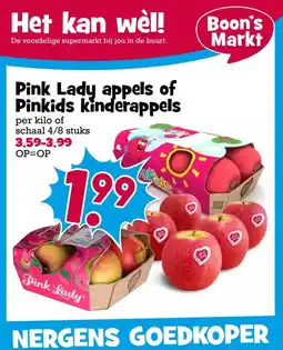 Boon`s Markt Pink Lady appels of Pinkids kinderappels aanbieding