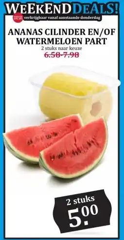 Boon`s Markt ANANAS CILINDER EN/OF WATERMELOEN PART aanbieding