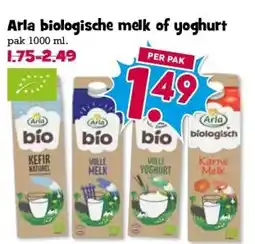 Boon`s Markt Arla biologische melk of yoghurt aanbieding