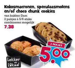 Boon`s Markt Kokosmacronen, speculaasmolens en/of choco chunk cookies aanbieding