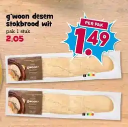 Boon`s Markt g'woon desem stokbrood wit aanbieding