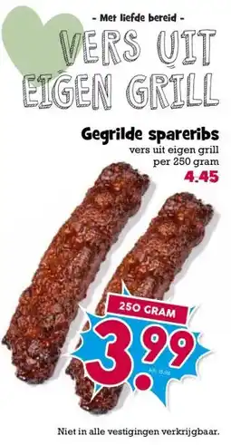 Boon`s Markt Gegrilde spareribs aanbieding
