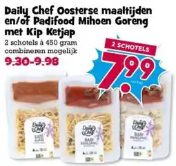 Boon`s Markt Daily Chef Oosterse maaltijden en/of Padifood Mihoen Goreng met Kip Ketjap aanbieding