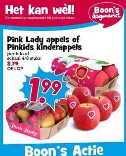 Boon`s Markt Pink Lady appels of Pinkids kinderappels aanbieding