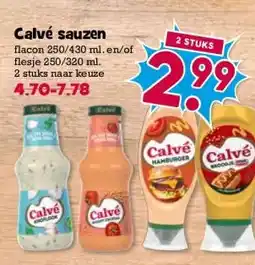 Boon`s Markt Calvé sauzen aanbieding
