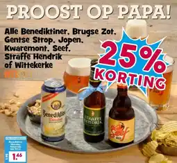 Boon`s Markt Alle Benediktiner, Brugse Zot, Gentse Strop, Jopen, Kwaremont, Seef, Straffe Hendrik of Wittekerke aanbieding
