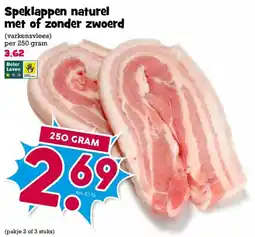 Boon`s Markt Speklappen naturel met of zonder zwoerd aanbieding
