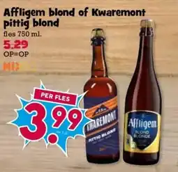 Boon`s Markt Affligem blond of Kwaremont pittig blond aanbieding