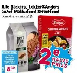 Boon`s Markt Alle Beckers, Lekker&Anders en/of Mekkafood Streetfood aanbieding