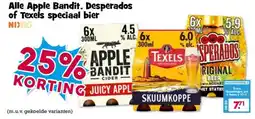 Boon`s Markt Alle Apple Bandit, Desperados of Texels speciaal bier aanbieding