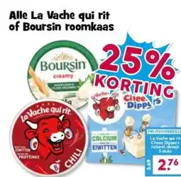Boon`s Markt Alle La Vache qui rit of Boursin roomkaas aanbieding