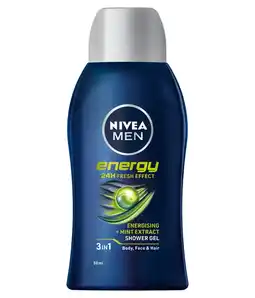 Albert Heijn NIVEA Men energy mini showergel aanbieding