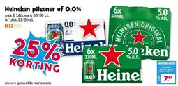Boon`s Markt Heineken pilsener of 0.0% aanbieding