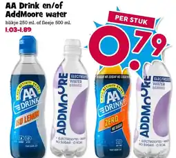 Boon`s Markt AA Drink en/of AddMoore water aanbieding