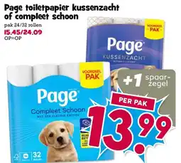 Boon`s Markt Page toiletpapier kussenzacht of compleet schoon aanbieding