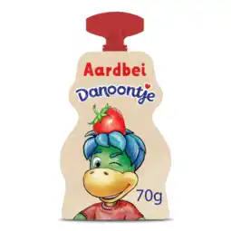 Albert Heijn Danoontje Knijpyoghurt aardbei aanbieding