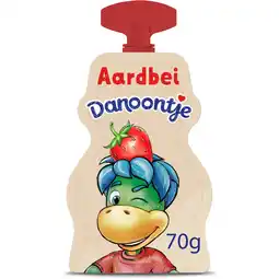 Albert Heijn Danoontje Knijpyoghurt aardbei aanbieding