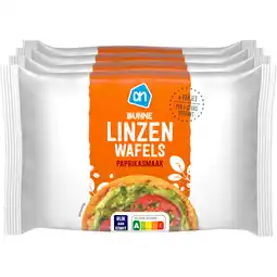Albert Heijn AH Dunne linzenwafels paprika smaak 4-pack aanbieding
