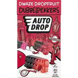 Albert Heijn Autodrop Dwaze dropfruit dubbeldekkers aanbieding