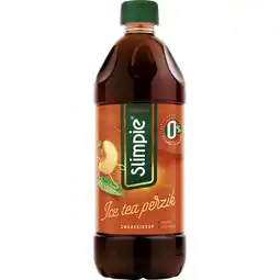 Albert Heijn Slimpie Ice tea perzik siroop 0% suiker aanbieding
