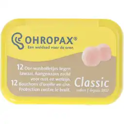 Albert Heijn Ohropax Oor-wasbolletjes aanbieding